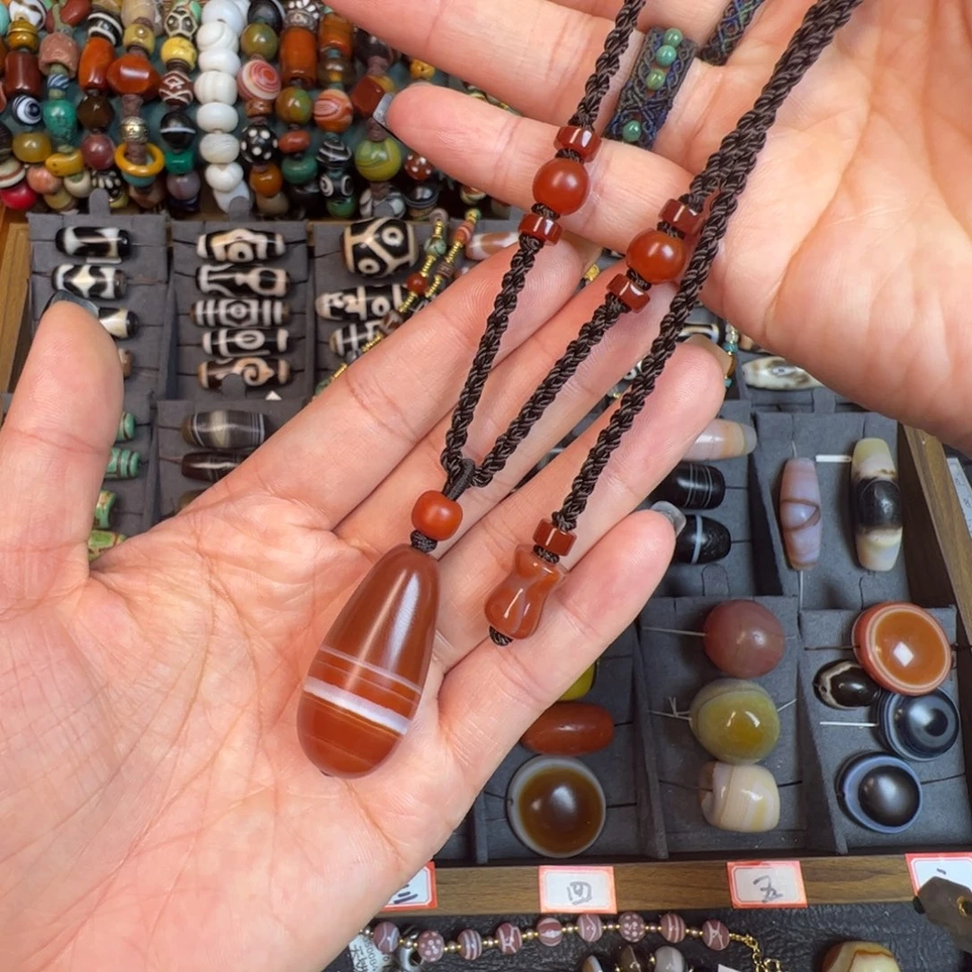 玛瑙/玉髓未镶嵌项链