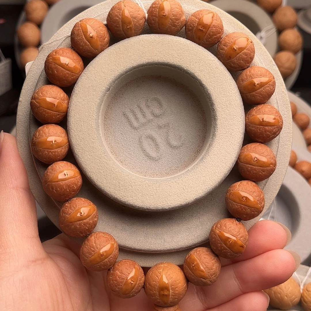 N***l凤眼菩提手串14精品黄金眼