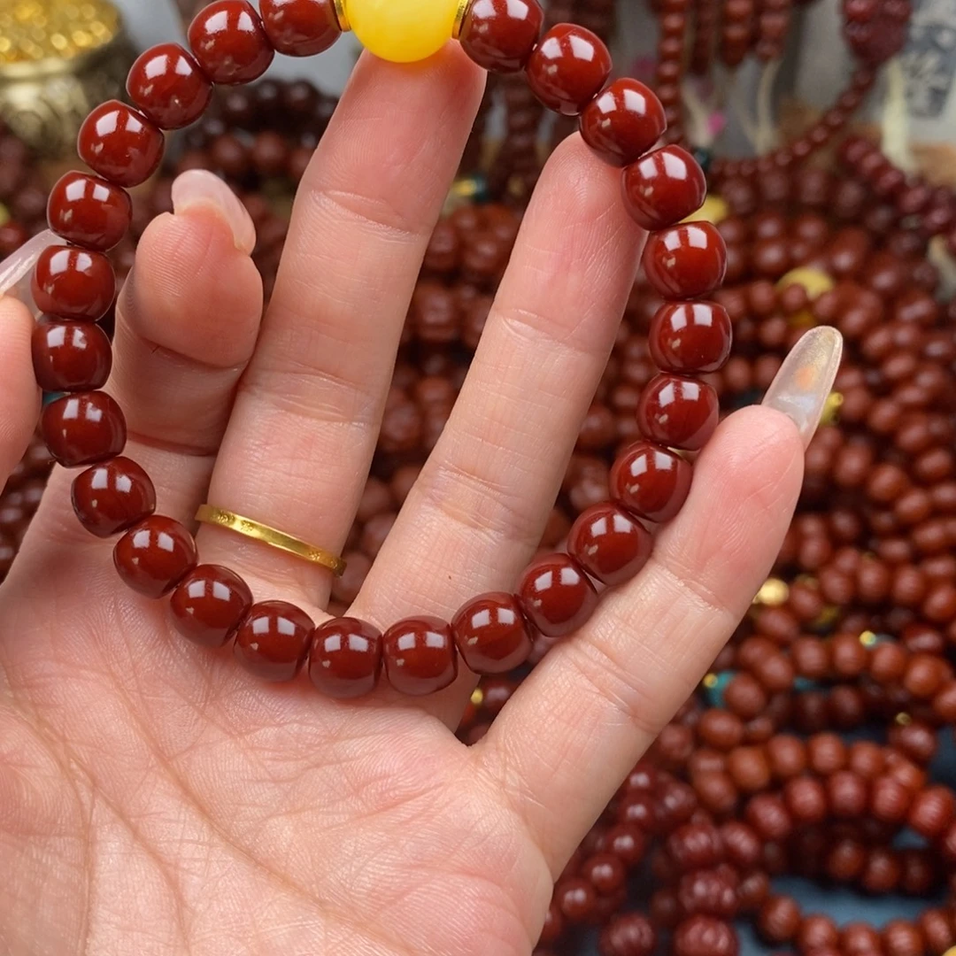 手串猴头核桃直切毕业9+蜡