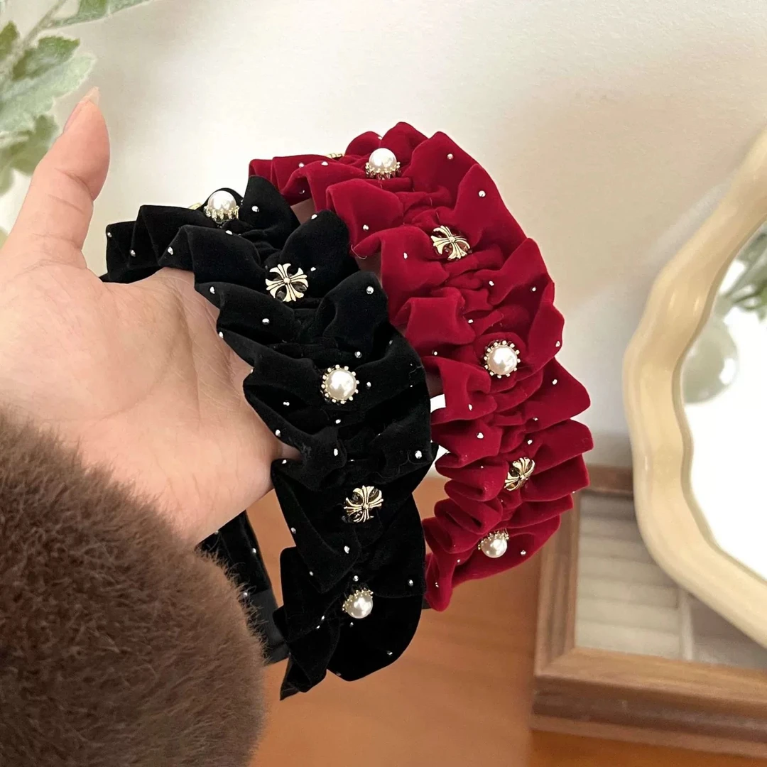 2025年新款小香风气质百搭高颅顶发箍A162