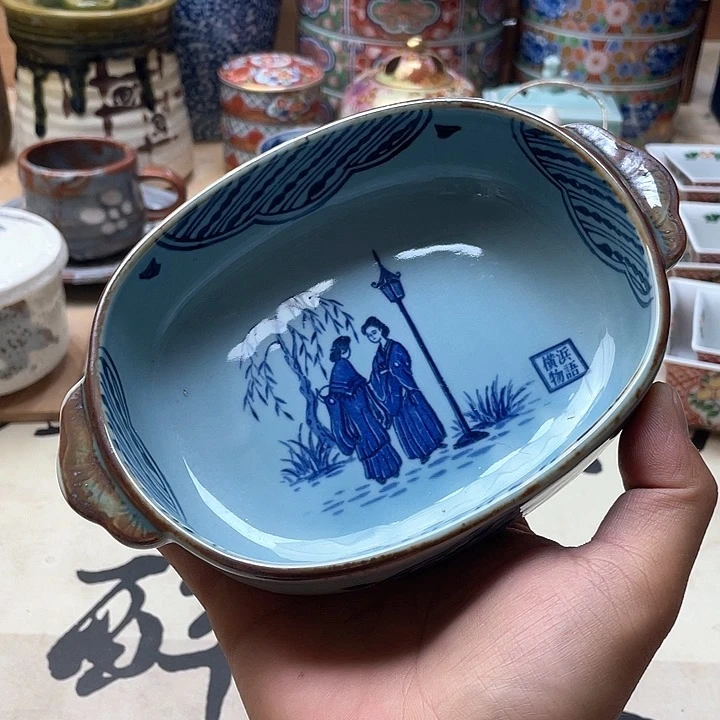 瓷片001 一人直播，看品直播间说序号