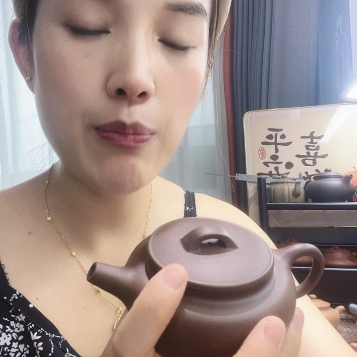 紫砂茶壶紫泥微瑕180cc