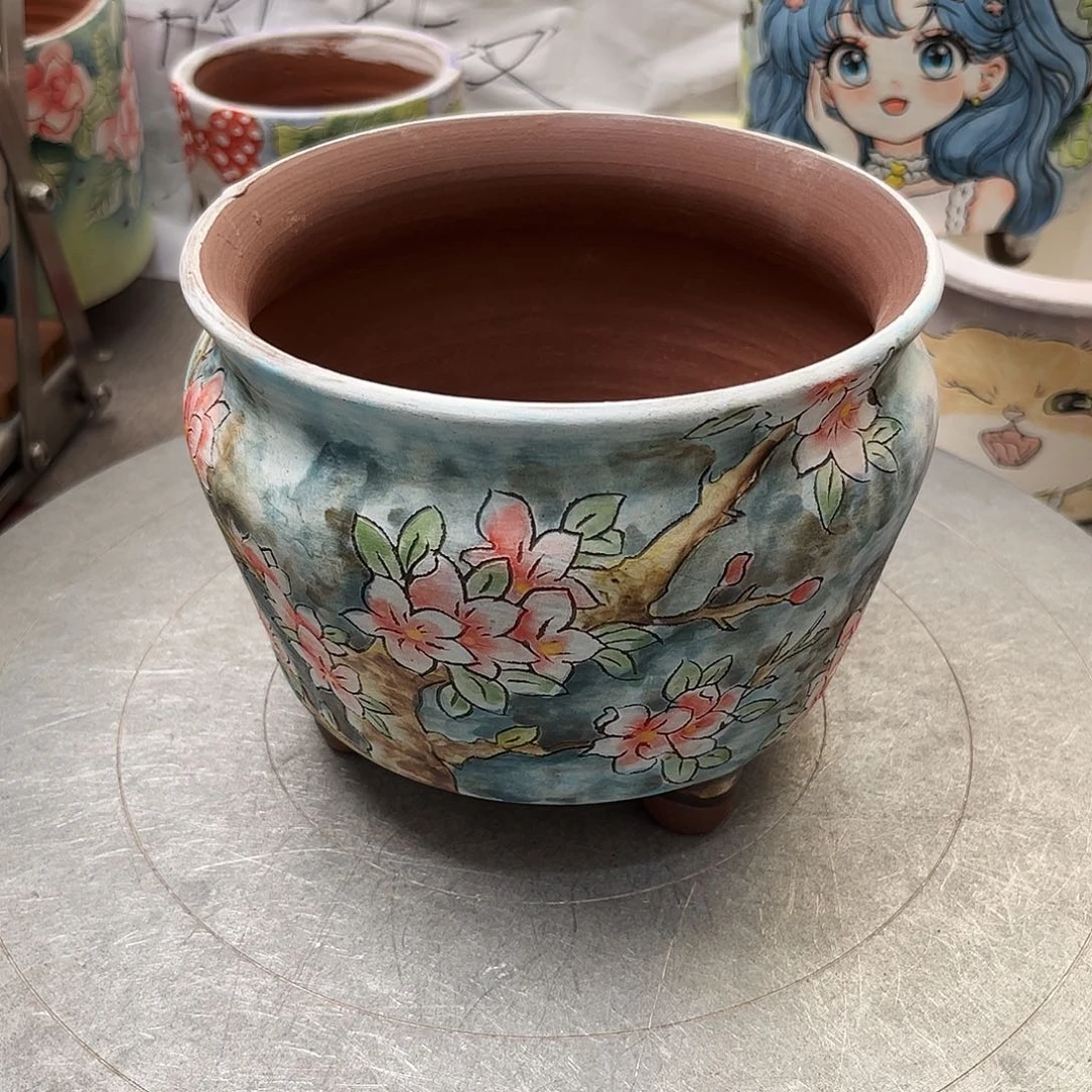 花盆紫砂花卉福利