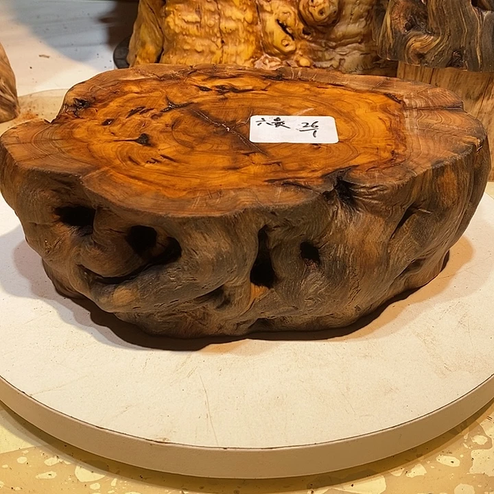 绒质枣木墩子底座