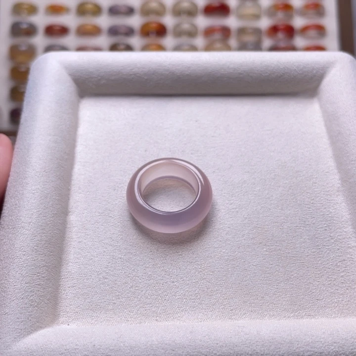 玛瑙/玉髓戒指未镶嵌鲤*_