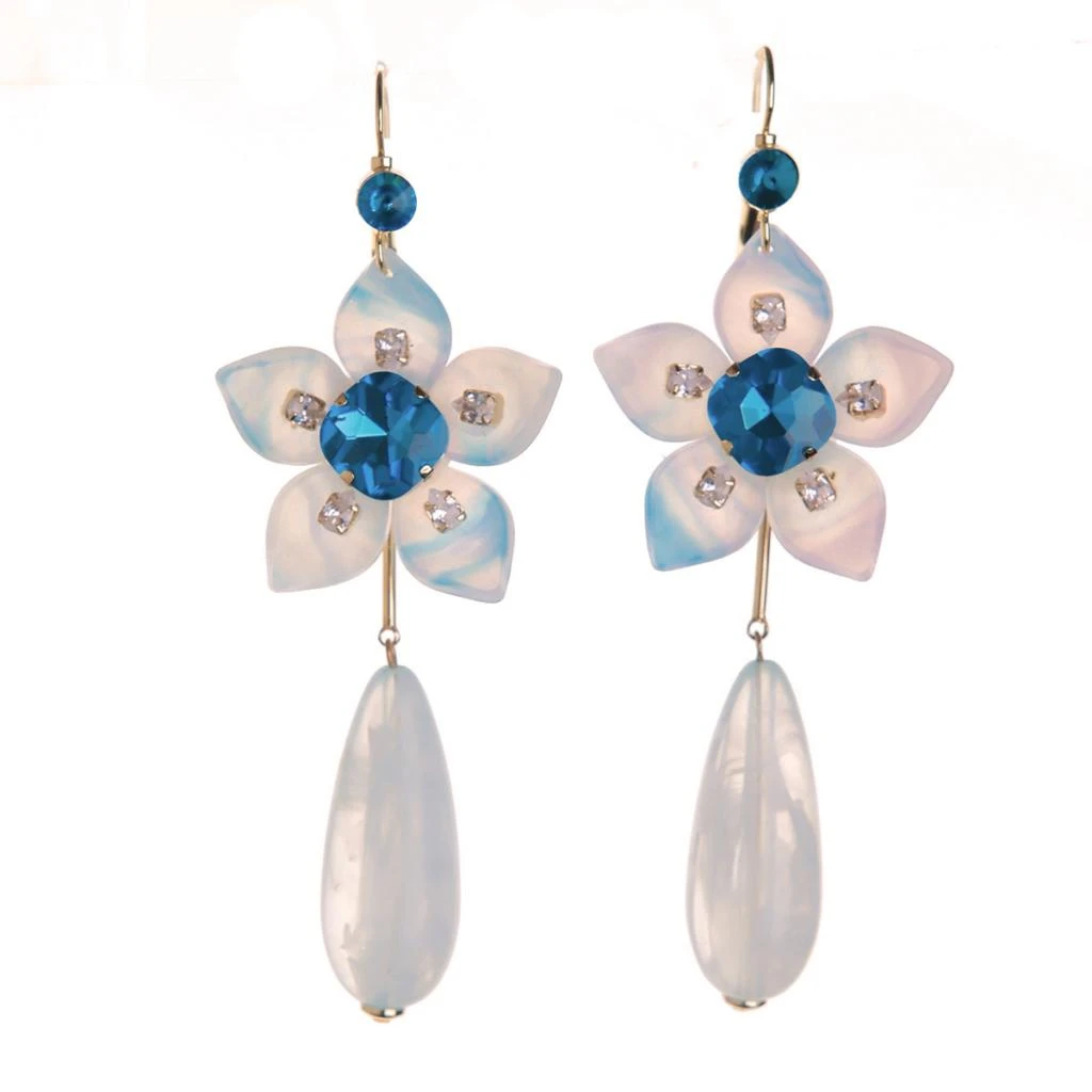 合金树脂耳饰 special【宠爱专属】时尚气质个性耳环耳饰 海蓝之吻