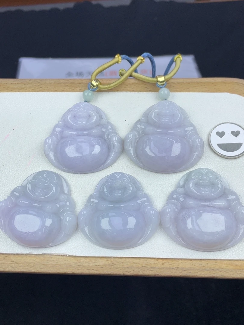 5C140翡翠淡粉大佛+送同款绳子（多样性发其一）