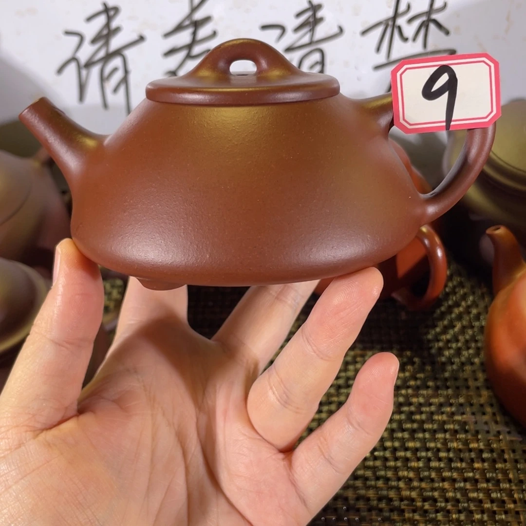 火***龙茶壶紫砂子冶石瓢微瑕全手