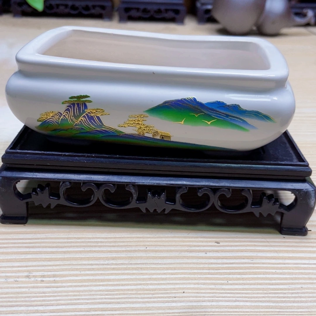 瓷片陶瓷花盆陶瓷艺术