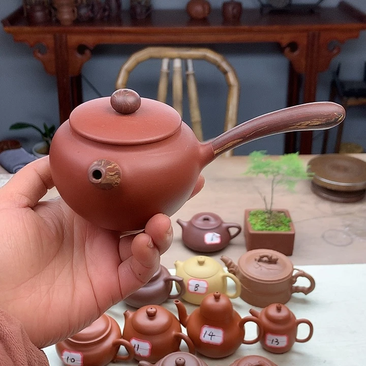 茶壶紫砂唐羽壶180容量小红泥