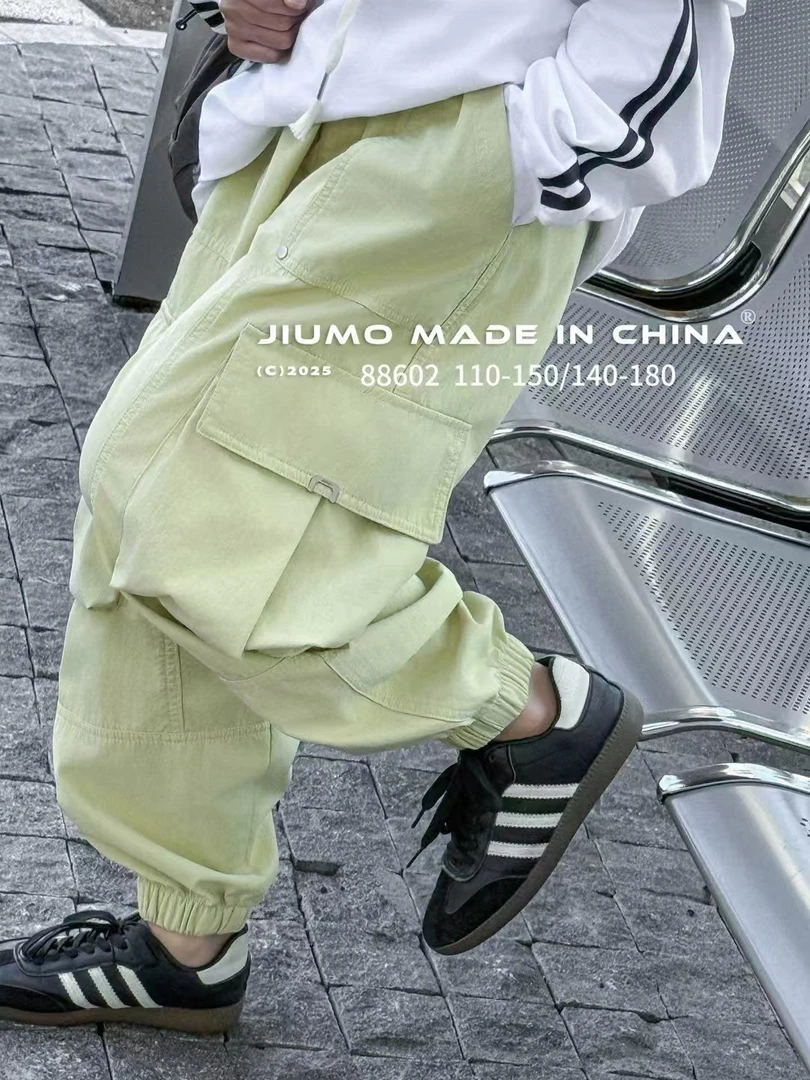 男童工装裤春秋款宽松休闲痞帅长裤潮流炸街裤子