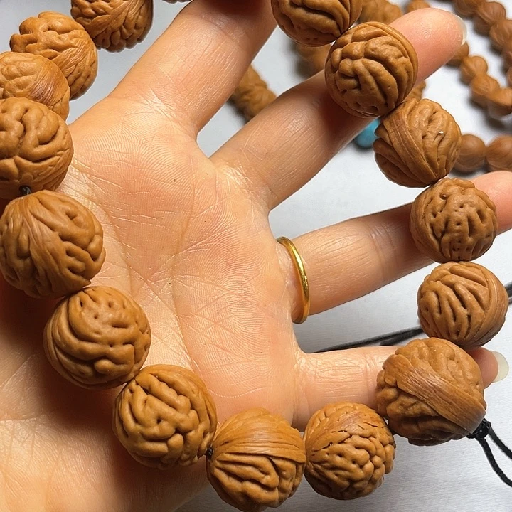 吊坠桃核南*秦岭龙纹桃核手串金鱼肚