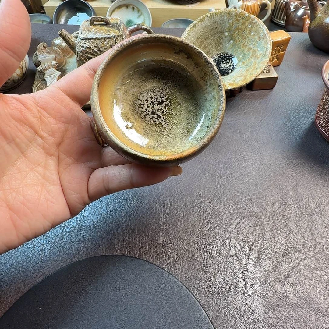 手工手作柴烧主人杯