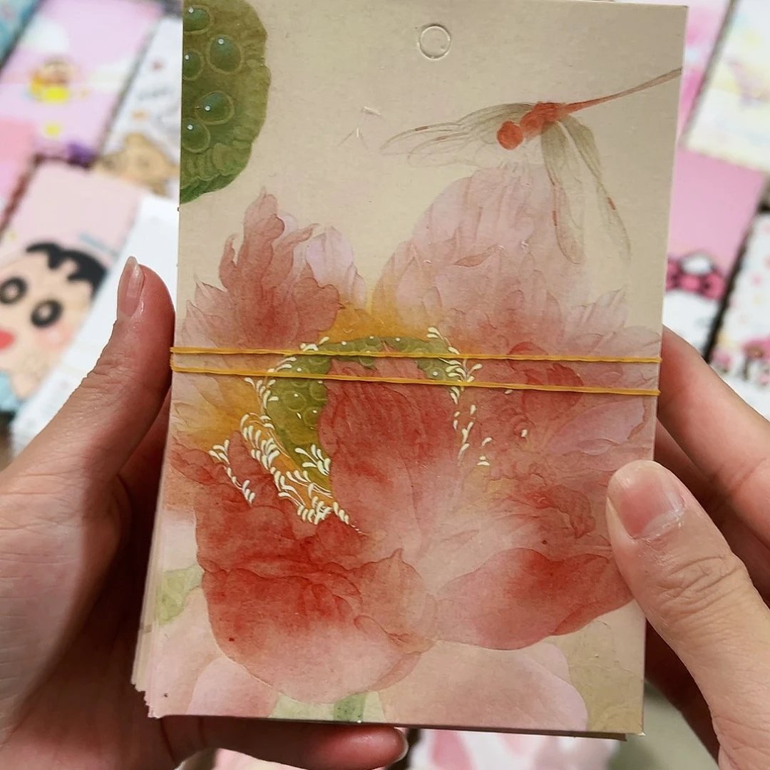 蜻蜓荷花国风款 9.5×14 10张