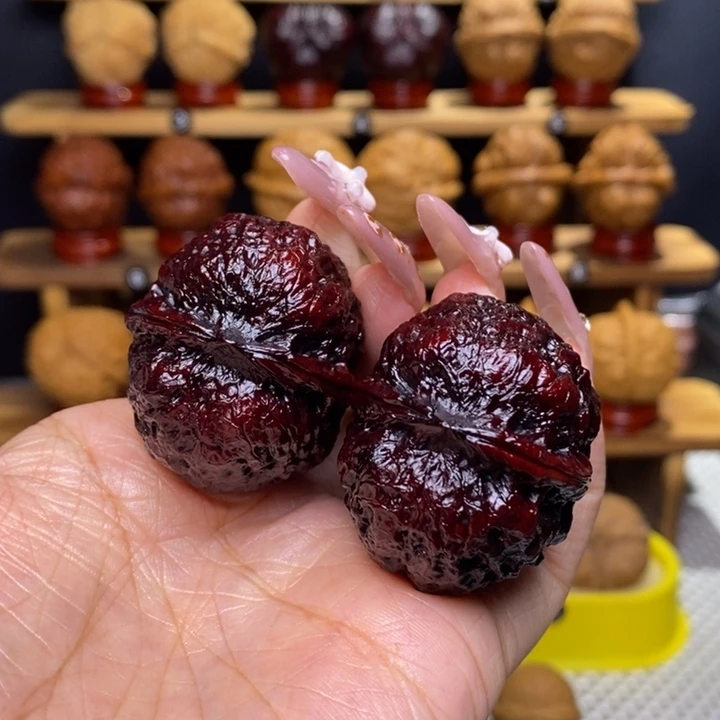 文玩核桃把件方头蝉35号