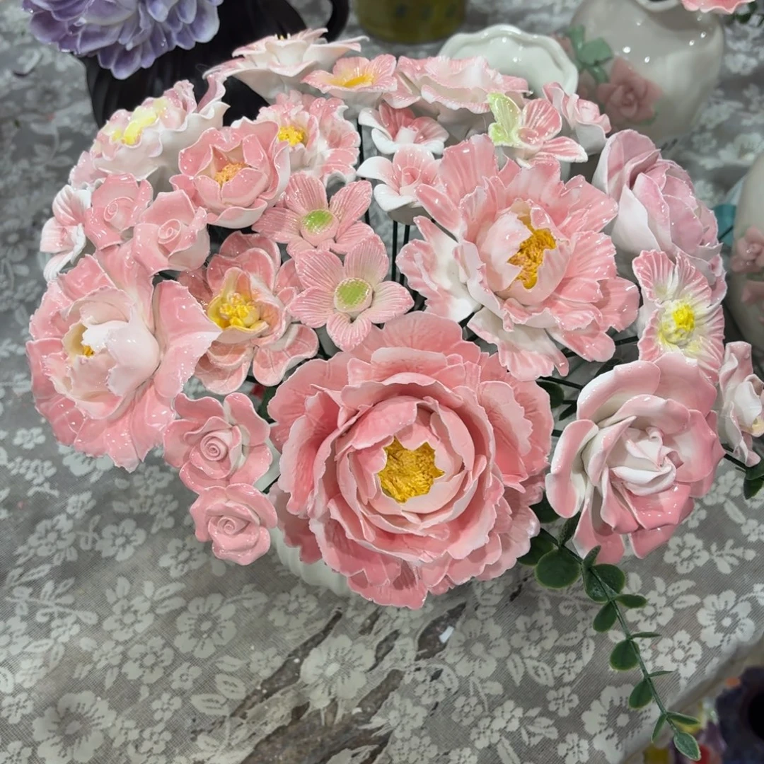 436 陶瓷花拍满20元发货退款拉黑