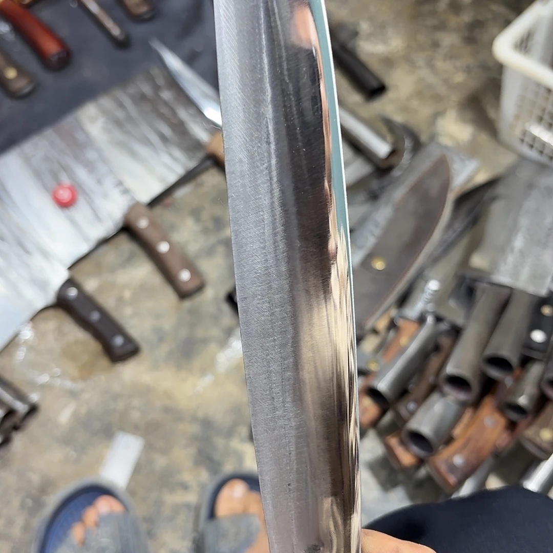 .***.高碳锰钢云南阿老表手工锻打精品刀