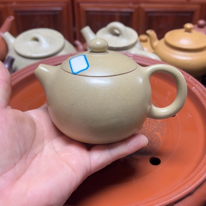 茶杯紫砂宜兴原矿本绿御皇段