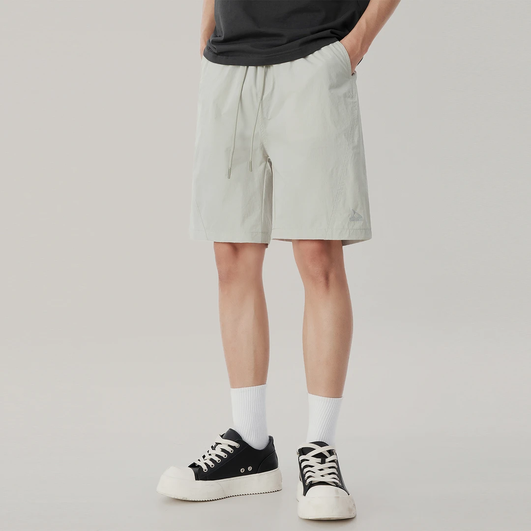 夏季薄款户外速干五分裤子男生宽松大码美式高街透气凉感休闲短裤