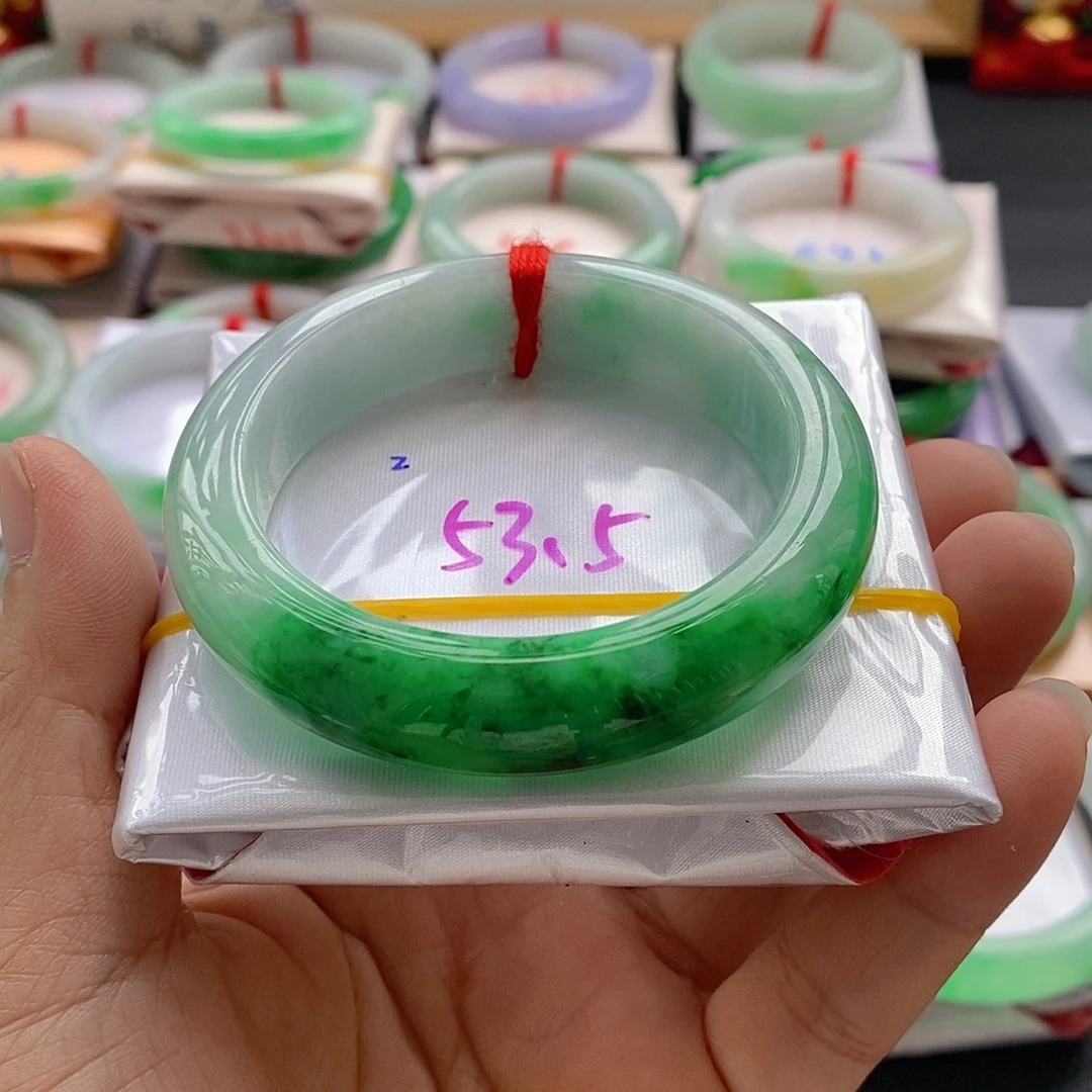 健***ʔ未镶嵌手镯翡翠手镯