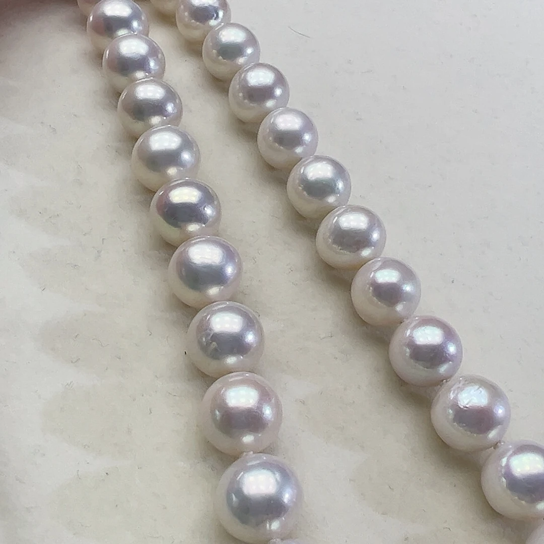 淡水珍珠银S925镶嵌颈饰➕10-11高品极光炫彩