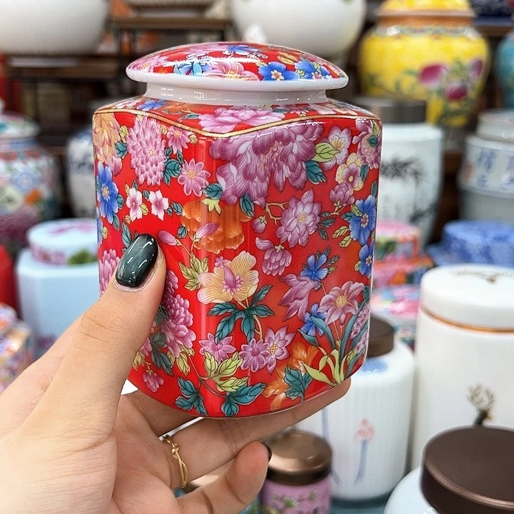 瓷片茶叶茶叶罐密封