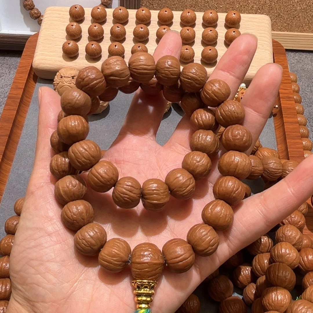 手串猴头核桃南瓜36颗微微瑕