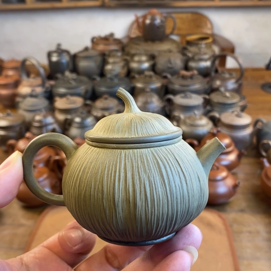 壶仿生南瓜壶130cc柴烧壶