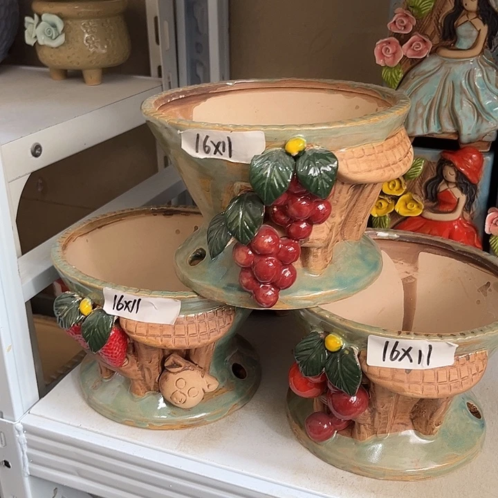 粗陶材质多肉花盆