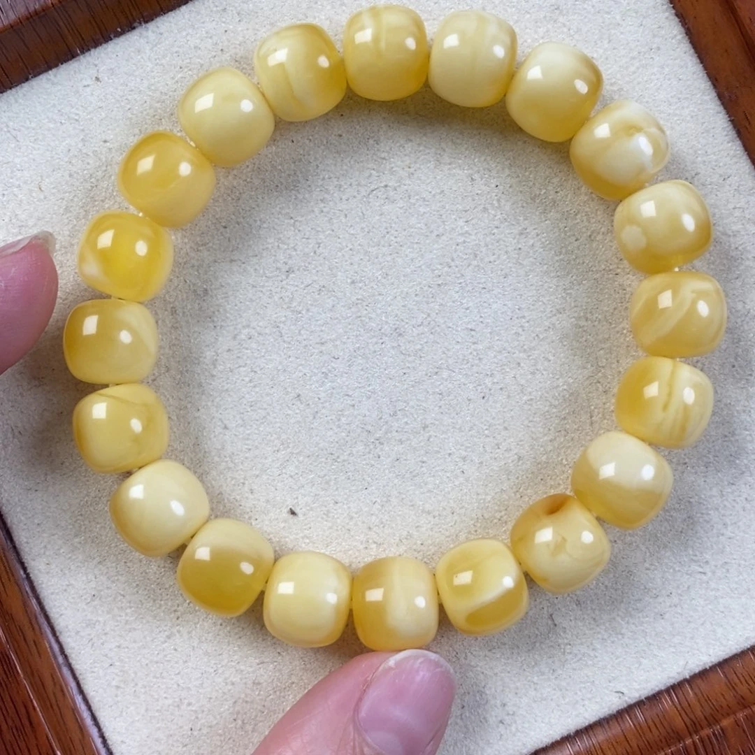 蜜蜡未镶嵌珠宝奇石12➕金白溶洞妖花