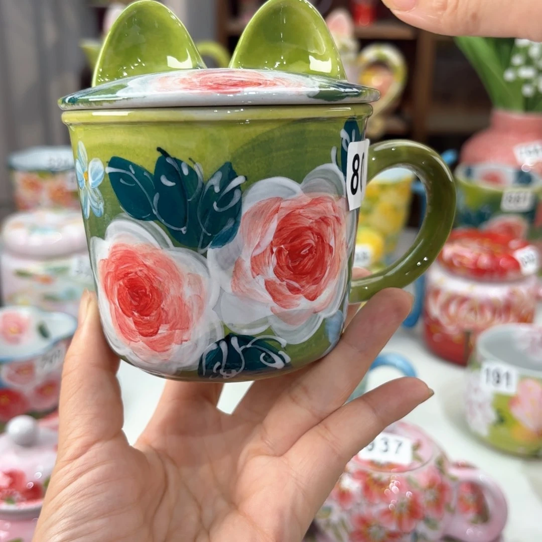 景德镇手绘高温釉下彩陶瓷茶具