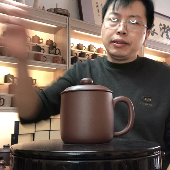 茶杯紫泥老板杯容量500