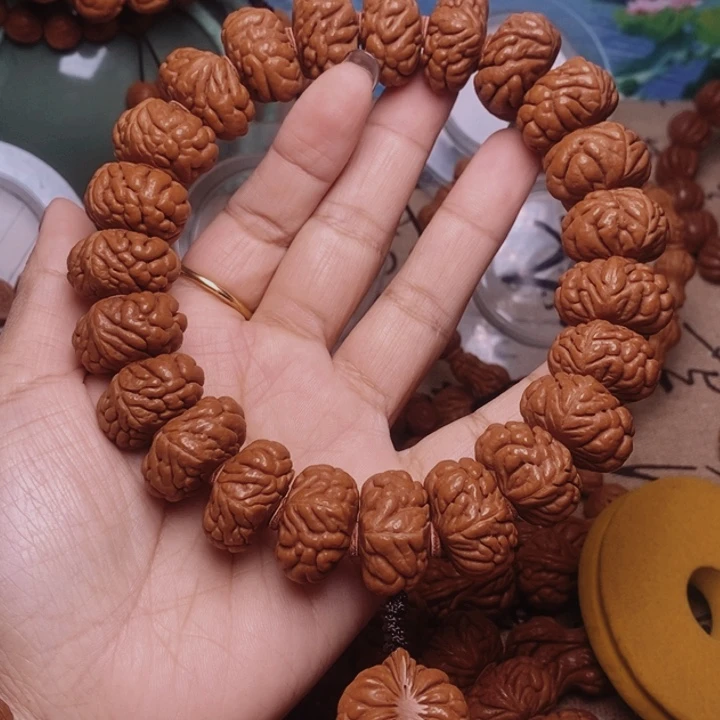 三***哥手串文玩核桃龙纹桃核