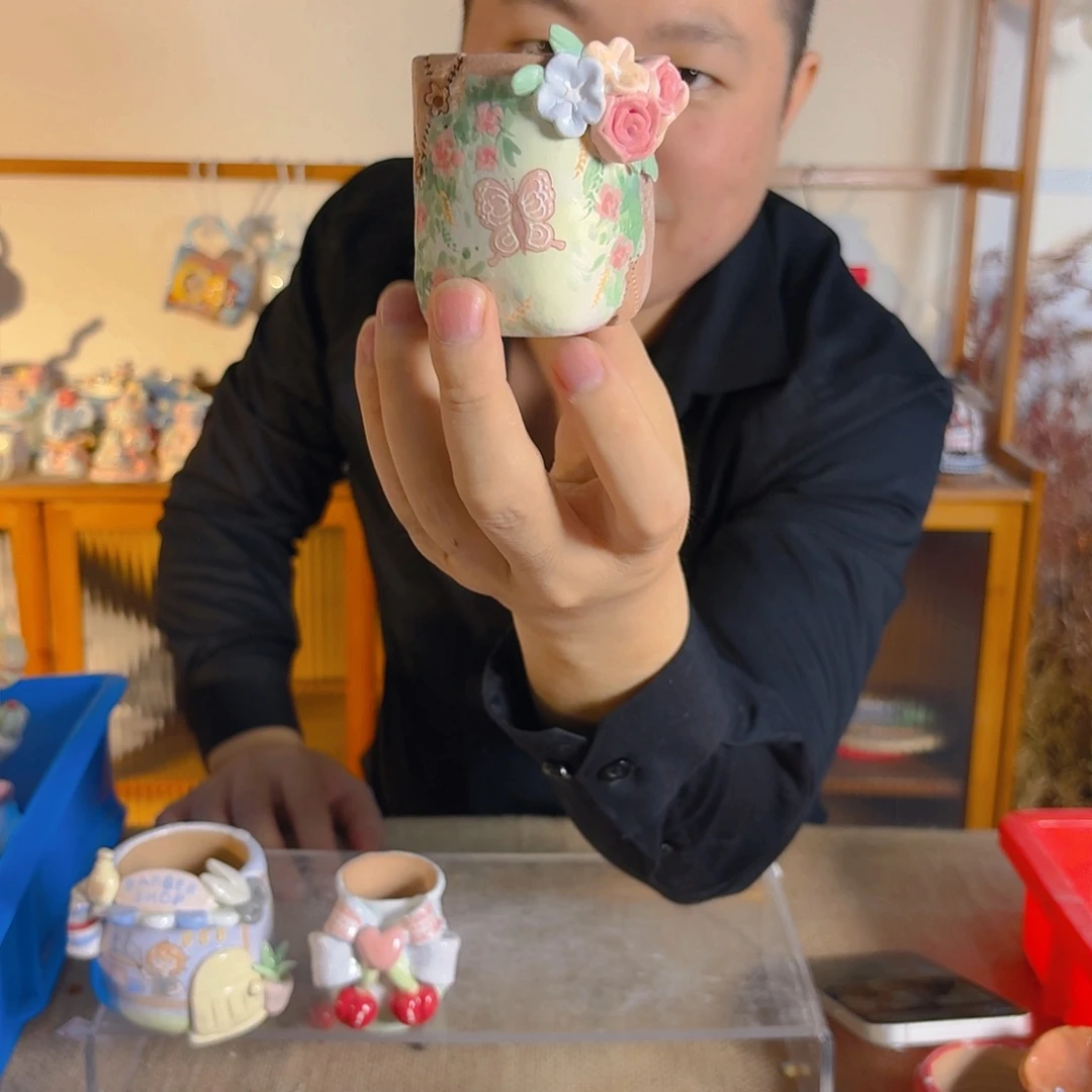 老梧家的手工多肉花盆