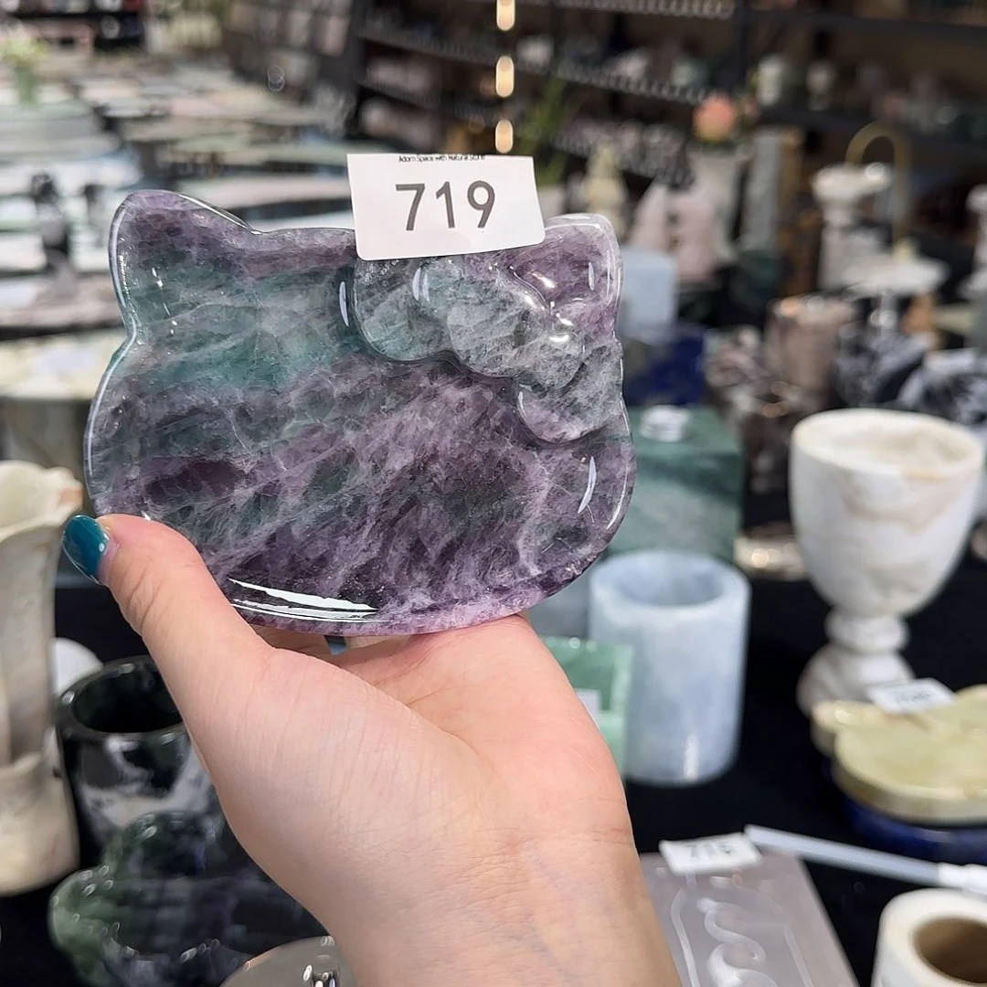 719紫绿水晶小猫福利