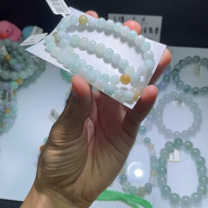 未镶嵌手串翡翠多样性发其一