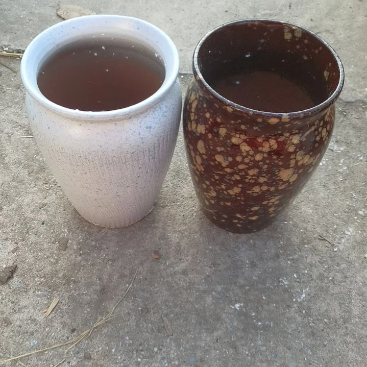 红陶13/20瑕疵两个盆