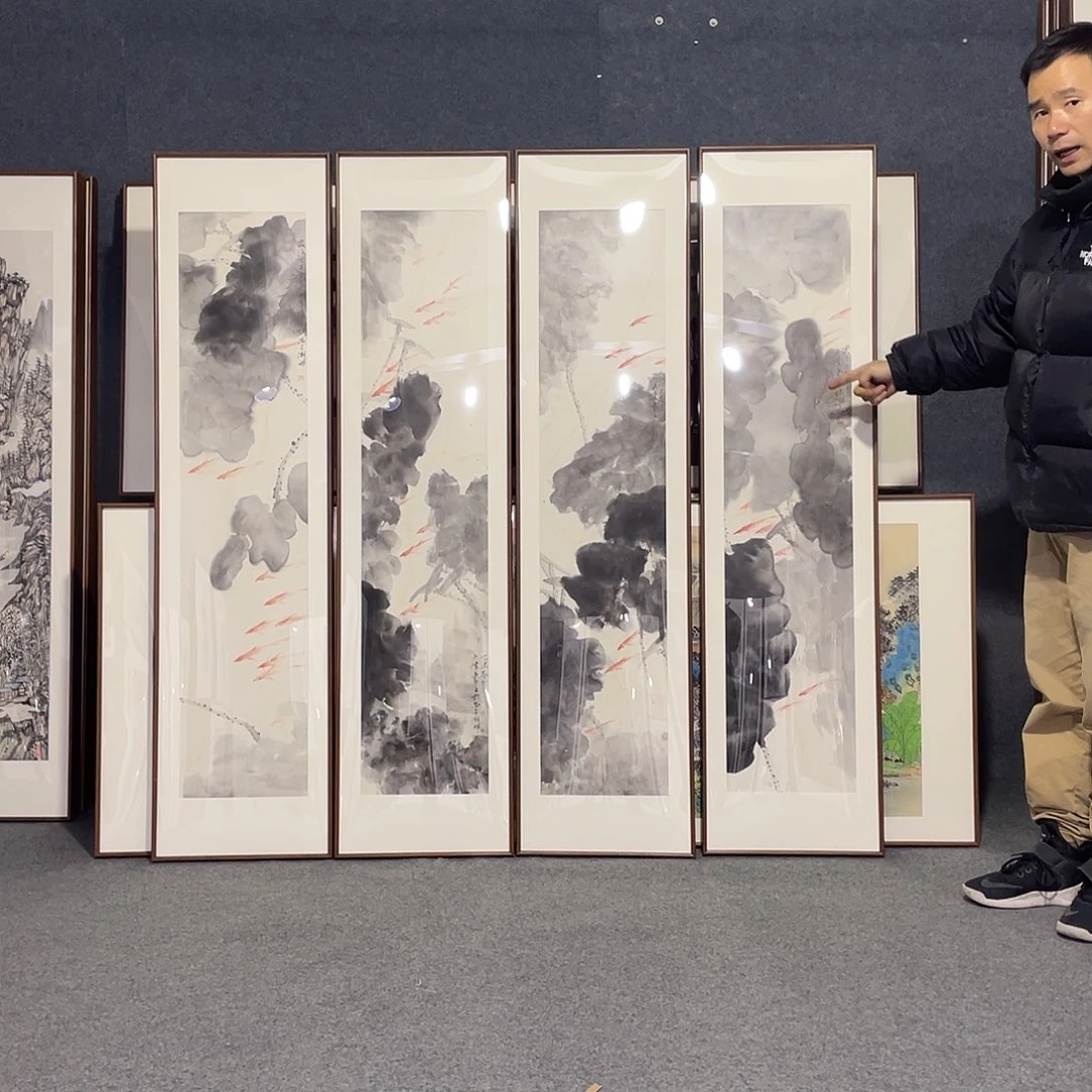 国画国画带框作品发货