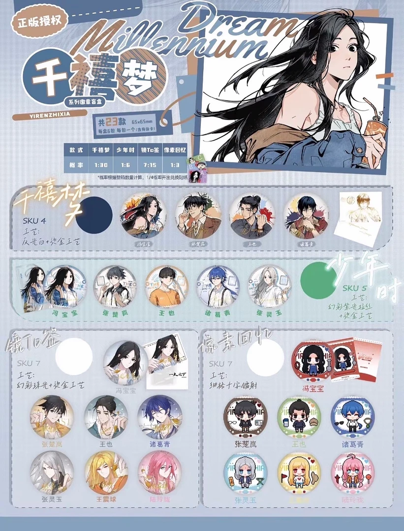 海景 Seascape 一人之下 千禧梦吧唧盲盒（代拆）