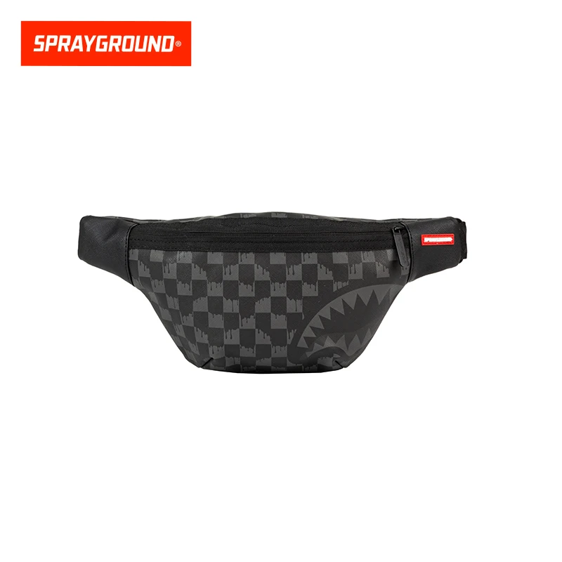 SPRAYGROUND鲨鱼嘴棋盘格腰包新款时尚潮流多功能JM W1045107