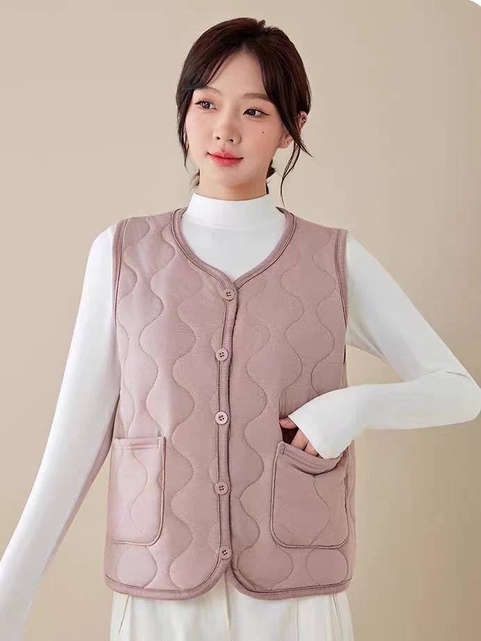 627 G 秋冬女士羊毛保暖马夹 T3166