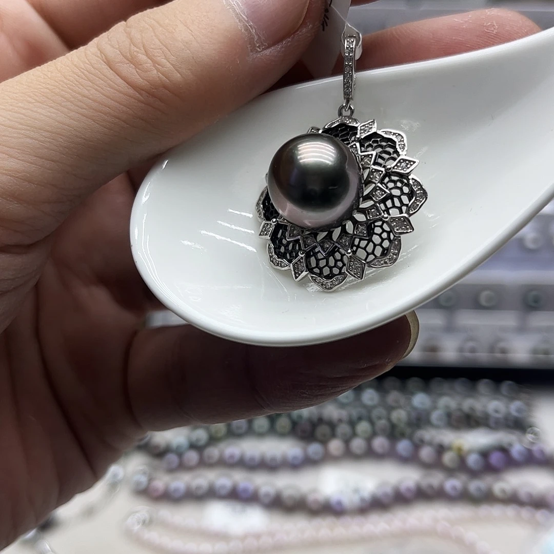 颈饰海水珍珠银S925镶嵌