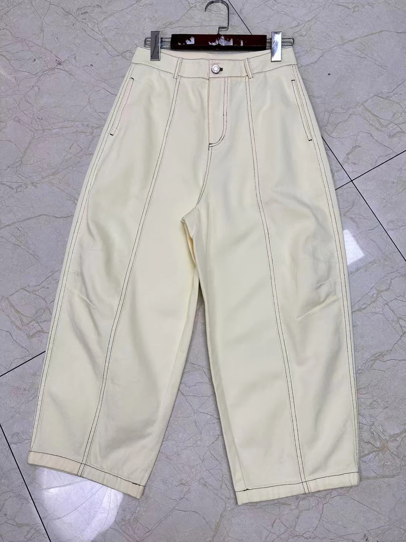 25203八分气球裤100棉舒适高档女裤长85-87cm左右