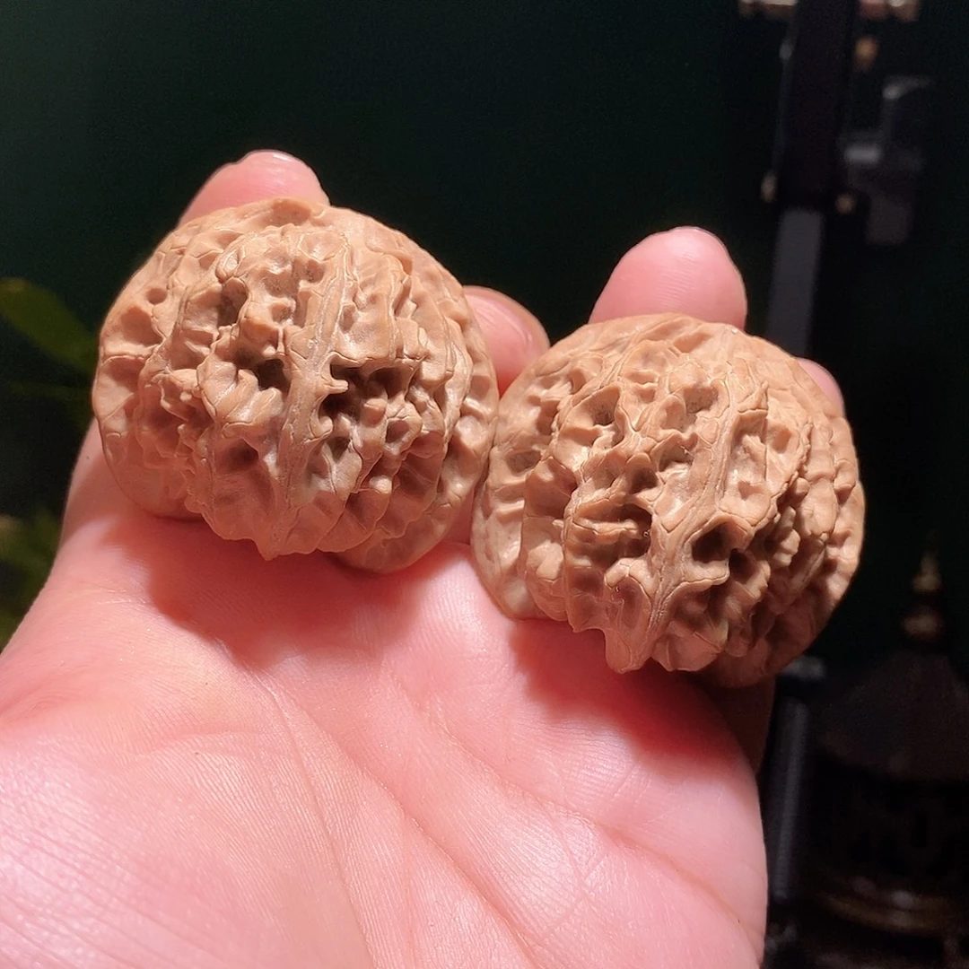 把件文玩核桃44苹果圆全品