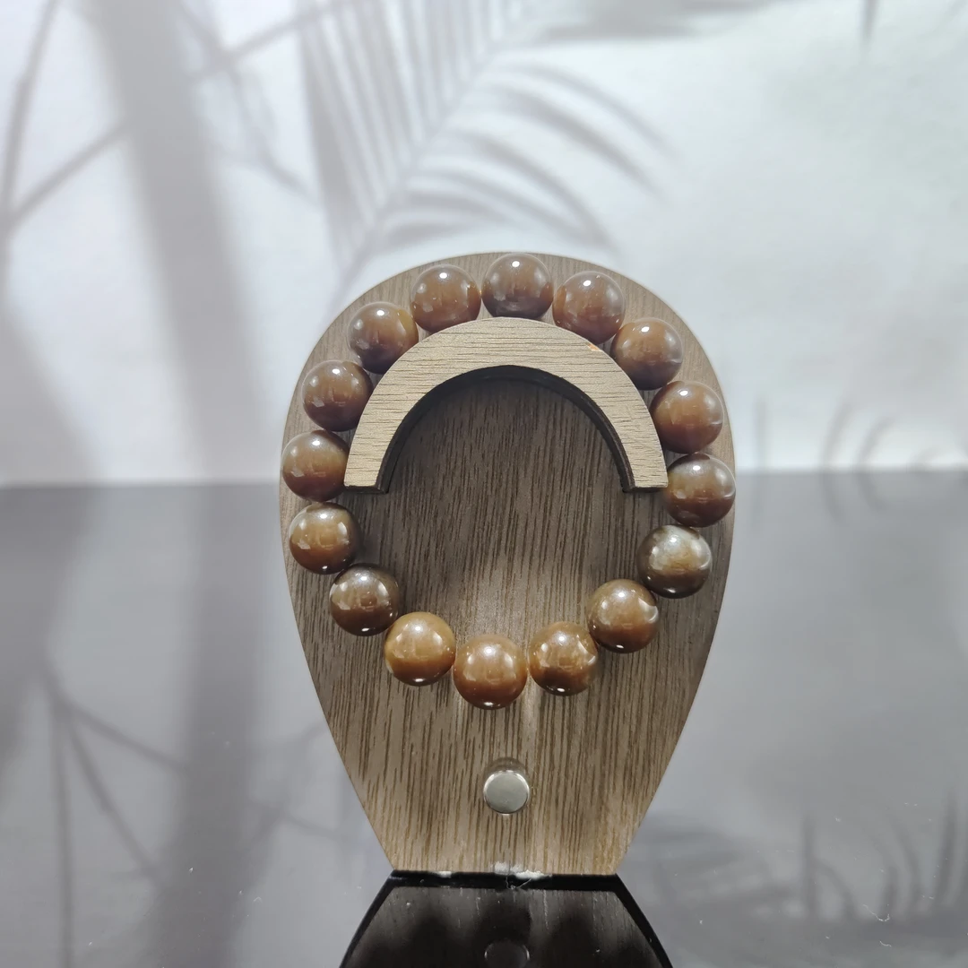 J和田玉圆珠手串（卡12）3892