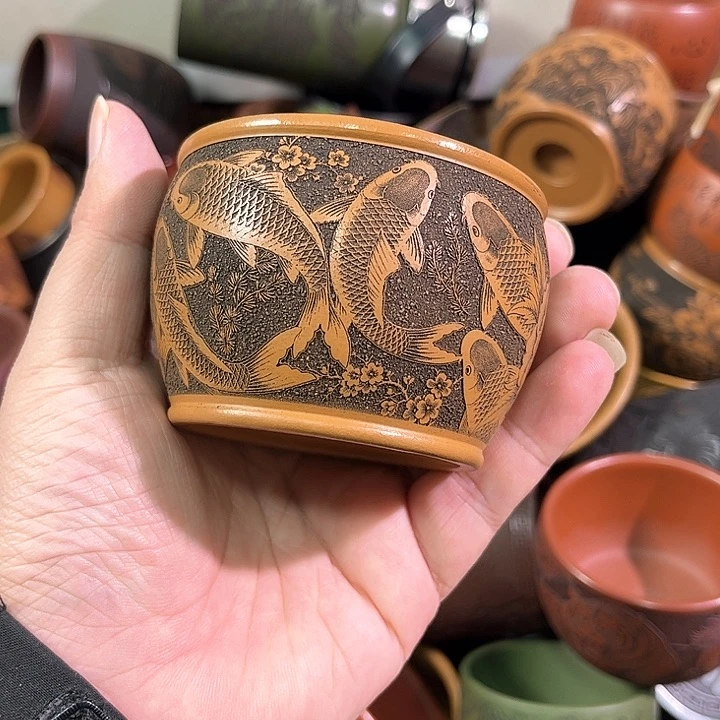 茶杯紫砂全手工紫砂主人杯