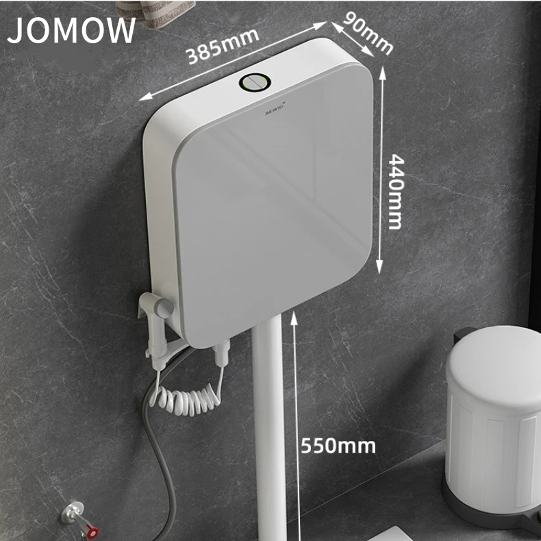 JOMOW厕所冲水箱陶瓷家用卫生间节能蹲便器大冲力挂墙式套装水箱