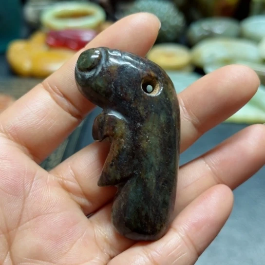 吊坠白玉菩提把件