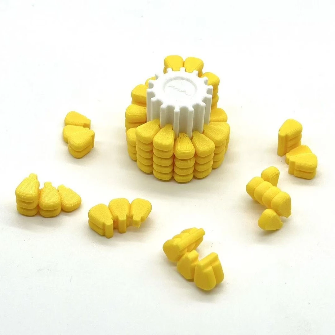 【白桃】玉米3D立体拼图解密游戏趣味3d立体拼装俄罗斯方块摆件玩具