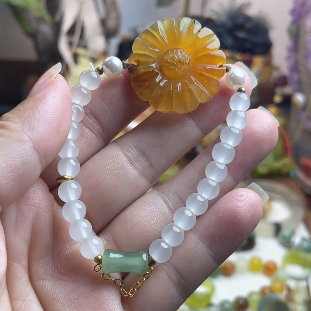 蛇纹石玉未镶嵌手链